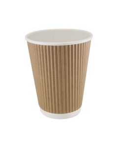 VSR Kraft Ripple Cups 12oz (25)