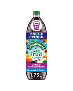 Robinsons Blackcurrant & Apple Double Strength Bottle 1.75L