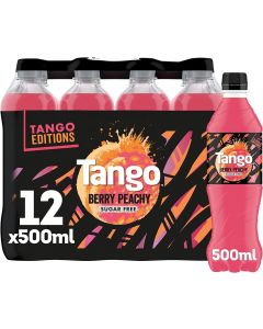 Tango Berry Peachy Bottles 500ml x 12