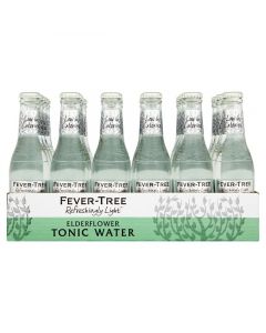 Fever Tree Elderflower Tonic Glass Bottles 200ml  x 24