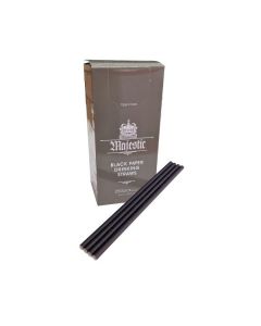 Black Paper Drinking Straw