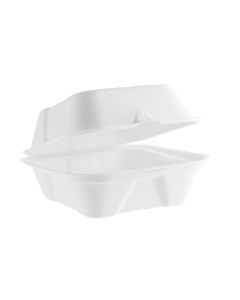 HP6 Bagasse Burger Box 6inch (15.2 x 14.8 x 7.9cm) (50)