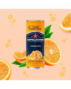 San Pellegrino Orange Cans 330ml x 24