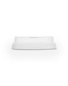 76-Series PLA Flat Lid, Straw Slot (50)